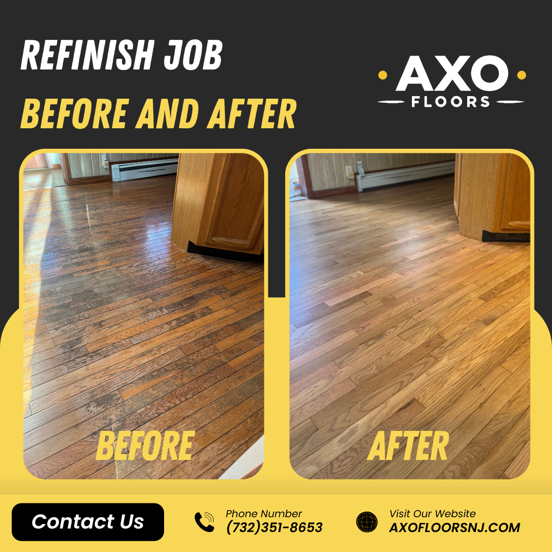 Wide-plank hardwood installation by AXO Floors